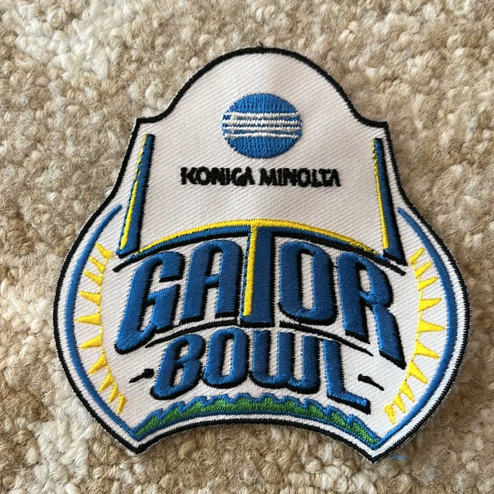 Embroidered Konica Minolta Gator Bowl Patch